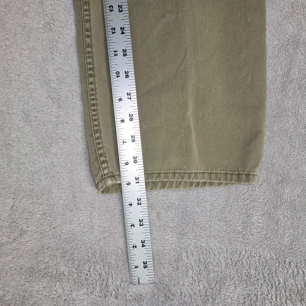 Polo Ralph Lauren Mens Chino Jeans 35/32 Olive Green Cotton Straight Leg
